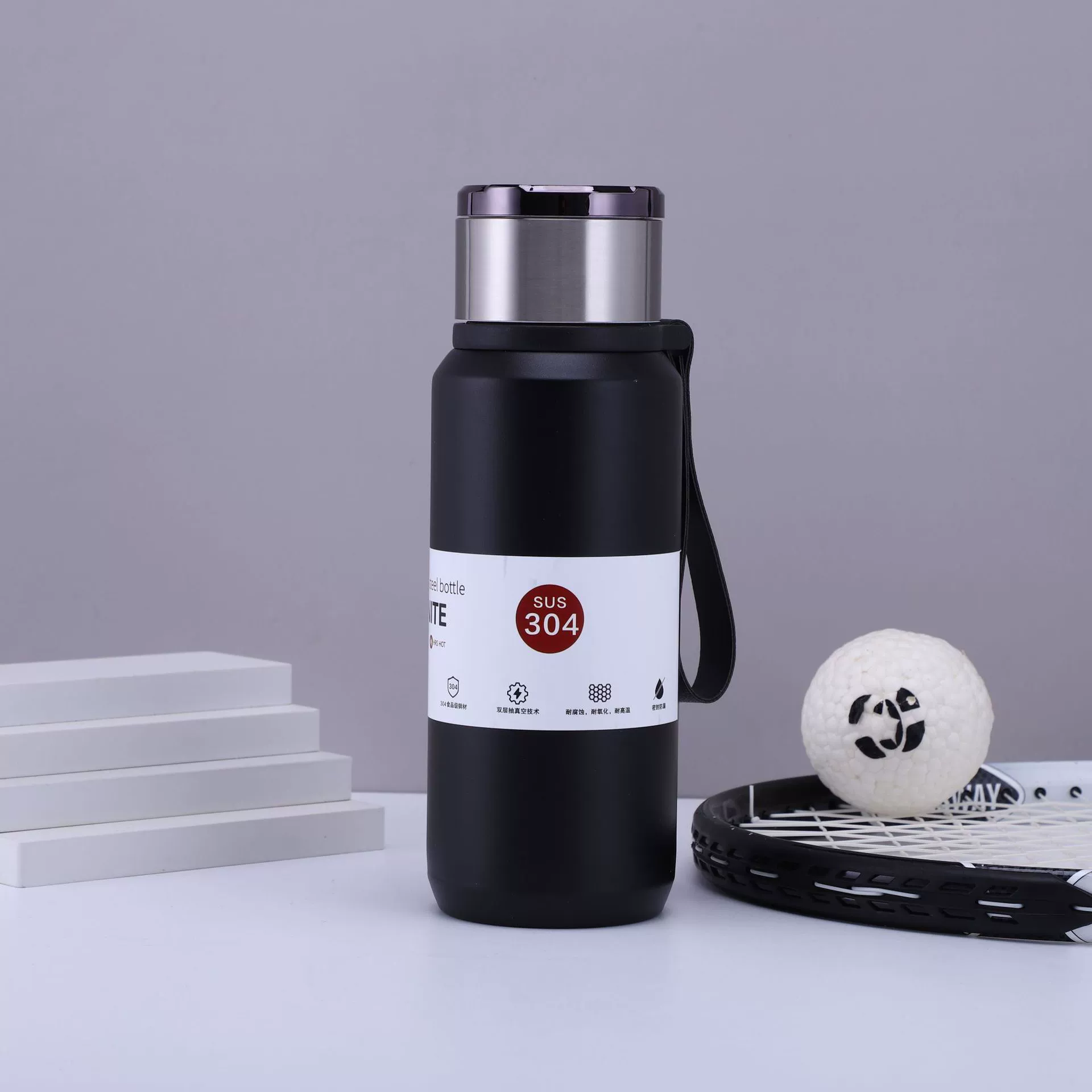 898-YHSQ7156 stainless steel 304 insulated cup, outdoor sports tea-water separation cup, portable large-capacity water bottle detail image 10