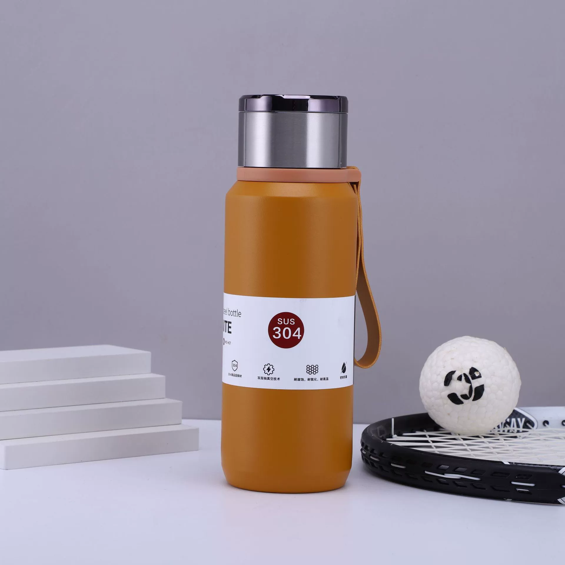 898-YHSQ7156 stainless steel 304 insulated cup, outdoor sports tea-water separation cup, portable large-capacity water bottle detail image 8