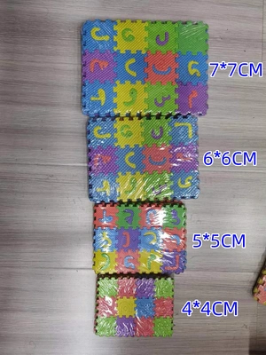 6mm thick small EVA puzzle floor mat, Arabic, 36-piece set, foamed puzzle mat, children's manual puzzle, small floor mat, children's educational cognitive toy puzzle, size 6*6CM thumbnail