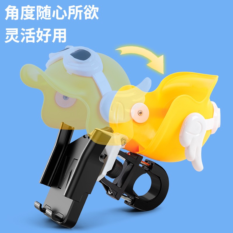 ZM-025, 026 small helmet mobile phone stand, electric battery motorcycle mobile phone stand, navigation food delivery rider plastic bicycle mobile phone stand clip Application Scenario