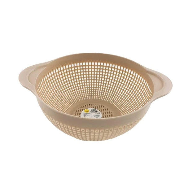 Y165-8275 Double-ear basket, round draining basket, household vegetable basket, fruit basket, washing basin, water sieve detail image 7