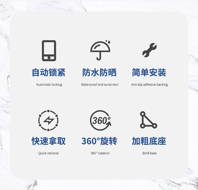 ZM-025、026小头盔手机支架电动电瓶摩托车手机架导航外卖骑手塑料自行车手机支架夹详情2