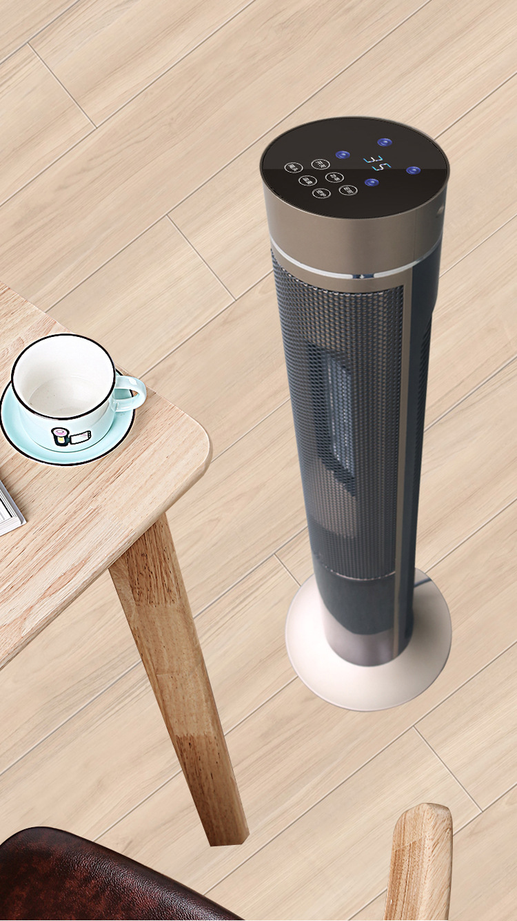 热销款取暖器家用遥控电暖风立式电暖气 摇头款3D火焰壁炉暖风机详情7