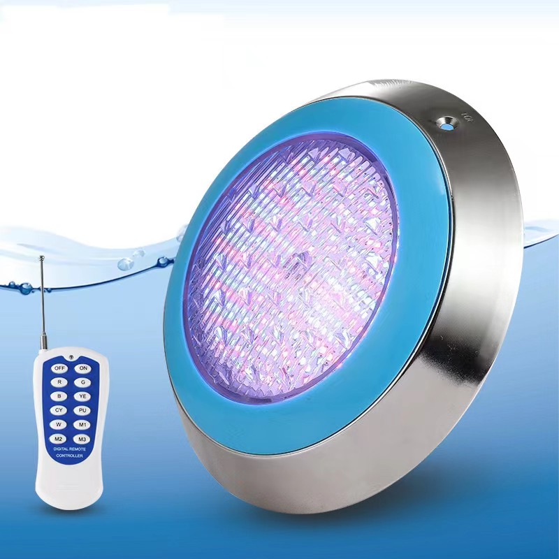 LED stainless steel wall-mounted pool light underwater colorful RGB pool pool wall light landscape underwater lighting