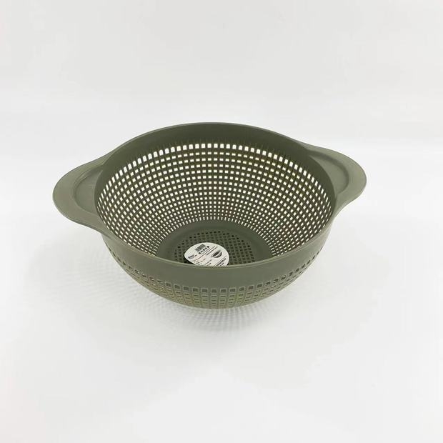 Y165-8275 Double-ear basket, round draining basket, household vegetable basket, fruit basket, washing basin, water sieve detail image 6