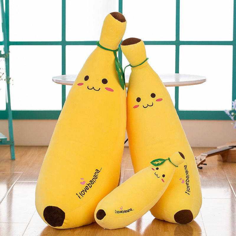 Cute banana plush toys, children's doll toys, fresh banana plush cartoon children's dolls details Picture