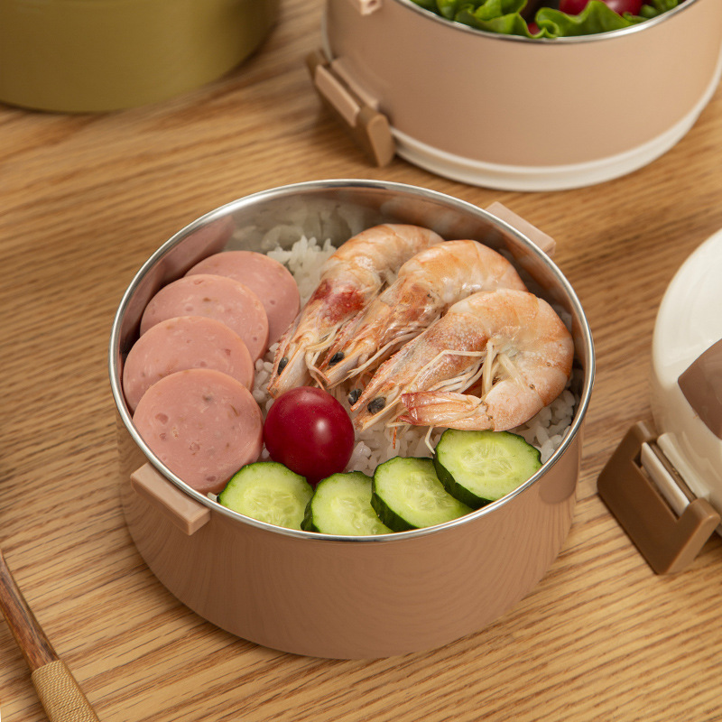 L59-993 food basket, large-capacity lunch box, multi-layer portable lunch box, student pot, heating, steaming, and rice bucket Specification image