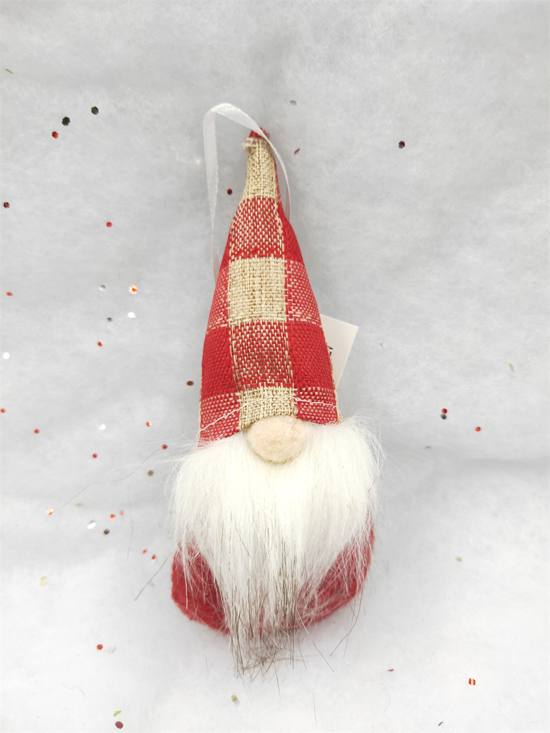 Cheung Chau Christmas New Christmas Decorations No Face Doll Pendant Doll European And American Wind Old Man Wool Snowflake Window Pendant details Picture