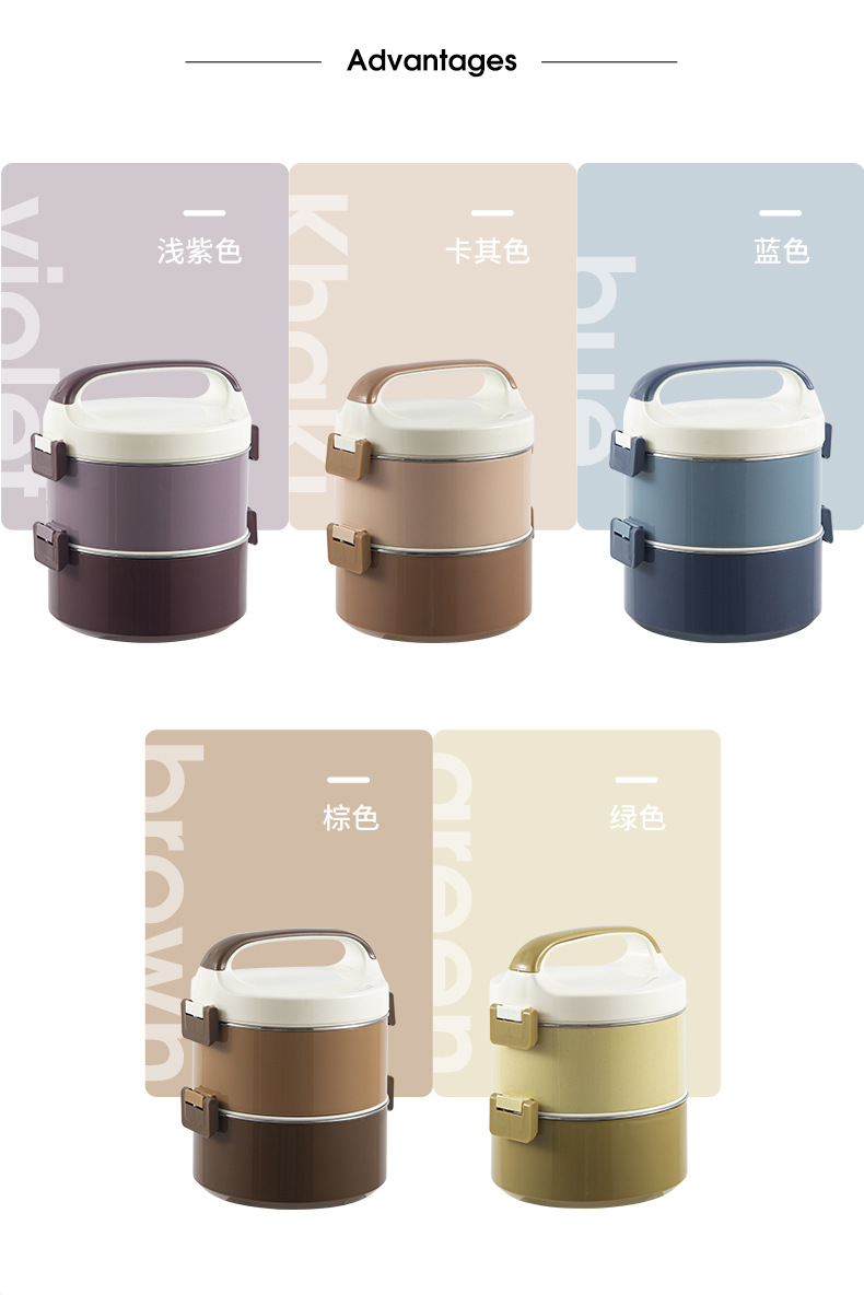 L59-993 food basket, large-capacity lunch box, multi-layer portable lunch box, student pot, heating, steaming, and rice bucket detail image 6