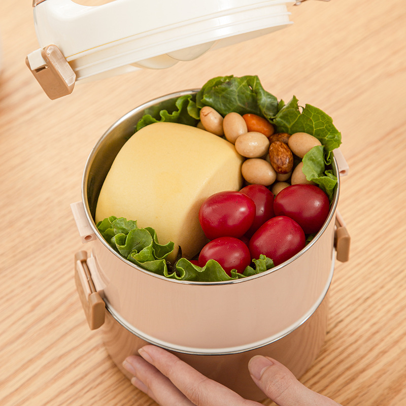 L59-993 food basket, large-capacity lunch box, multi-layer portable lunch box, student pot, heating, steaming, and rice bucket