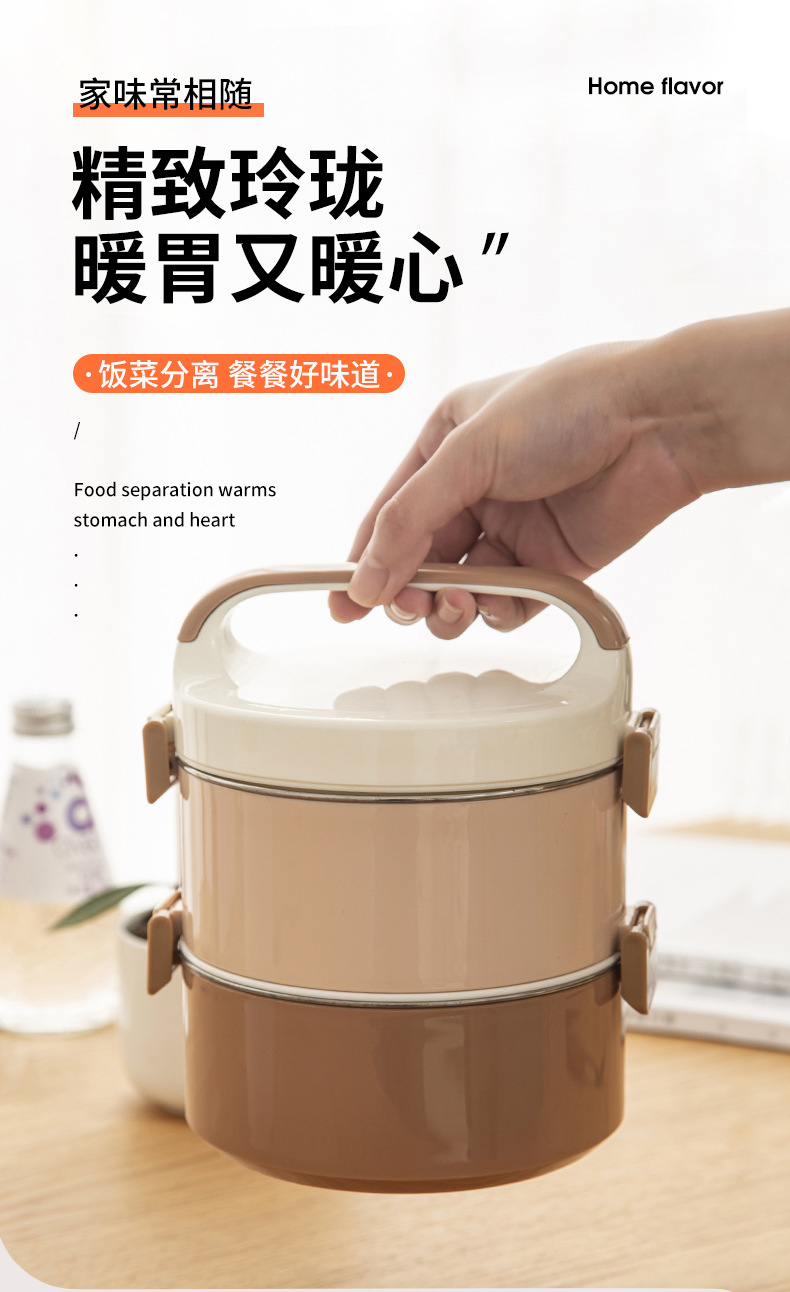 L59-993 food basket, large-capacity lunch box, multi-layer portable lunch box, student pot, heating, steaming, and rice bucket detail image 2