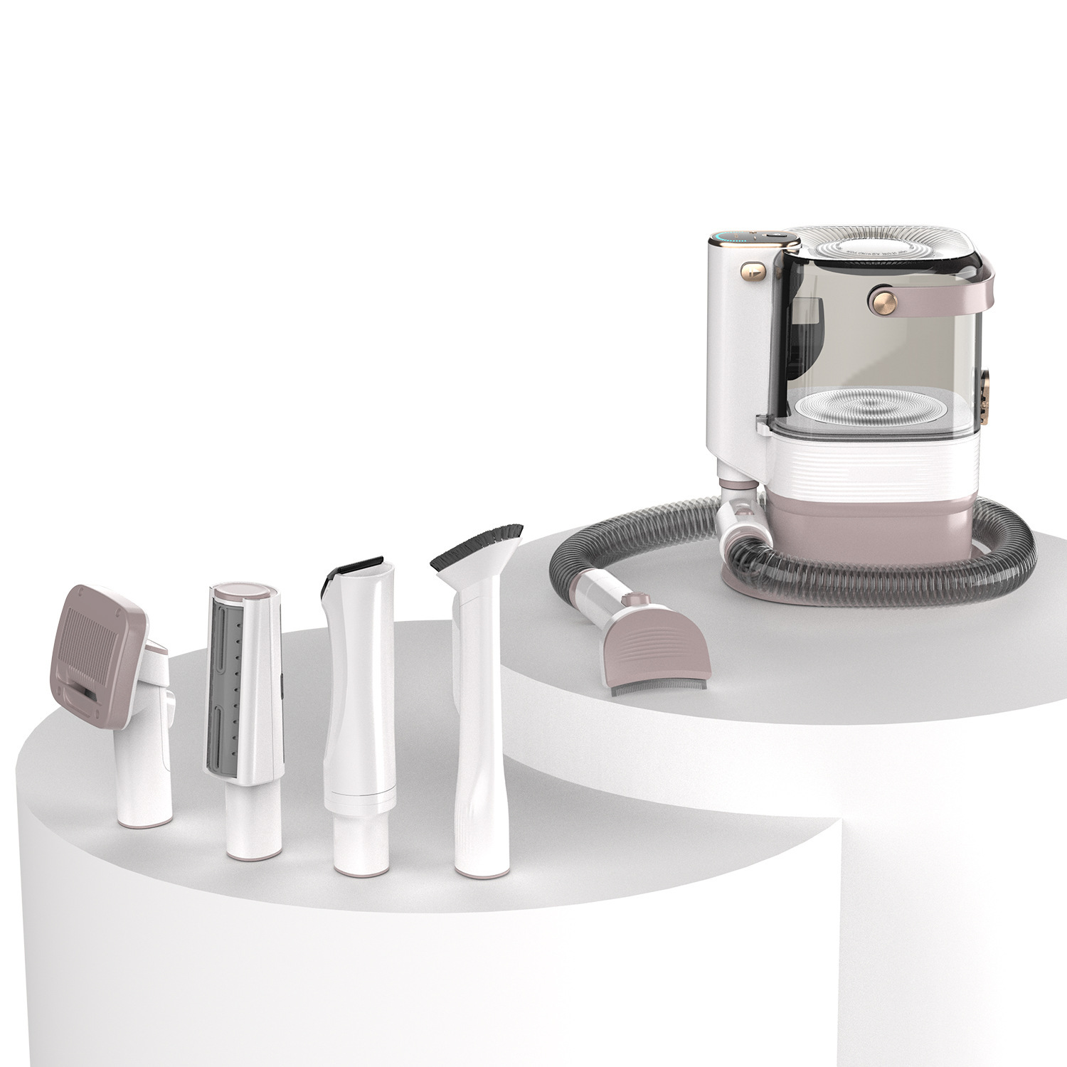 New pet vacuum cleaner, large dust cup, hair suction electric clipper, cat and dog hair suction machine, multi-functional pet beauty container Item Picture