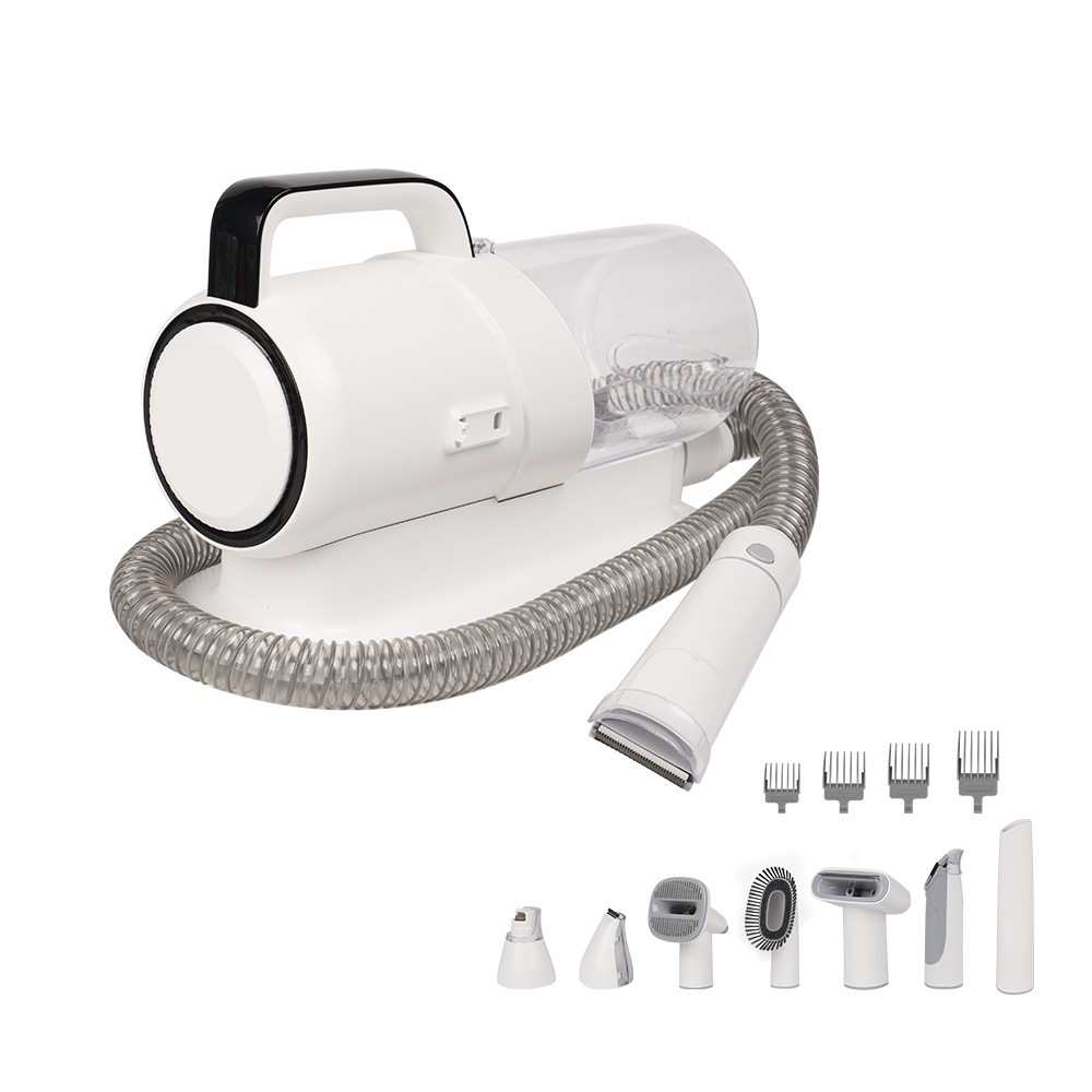 New pet hair suction machine, suitable for both cats and dogs, integrates hair pushing, cutting and combing. It is a pet cat and dog hair cleaning and grooming device Item Picture