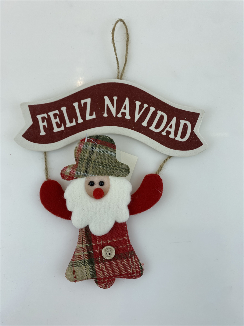 Cheung Chau Christmas New Christmas Decoration Santa Claus Snowman English Brand Small Hanging Christmas Tree Decoration Hanging Cartoon Christmas Decoration