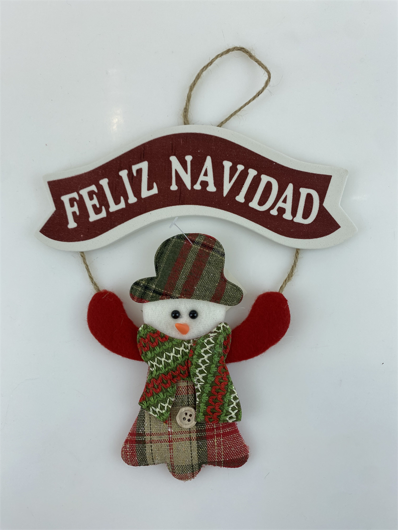 Cheung Chau Christmas New Christmas Decoration Santa Claus Snowman English Brand Small Hanging Christmas Tree Decoration Hanging Cartoon Christmas Decoration details Picture