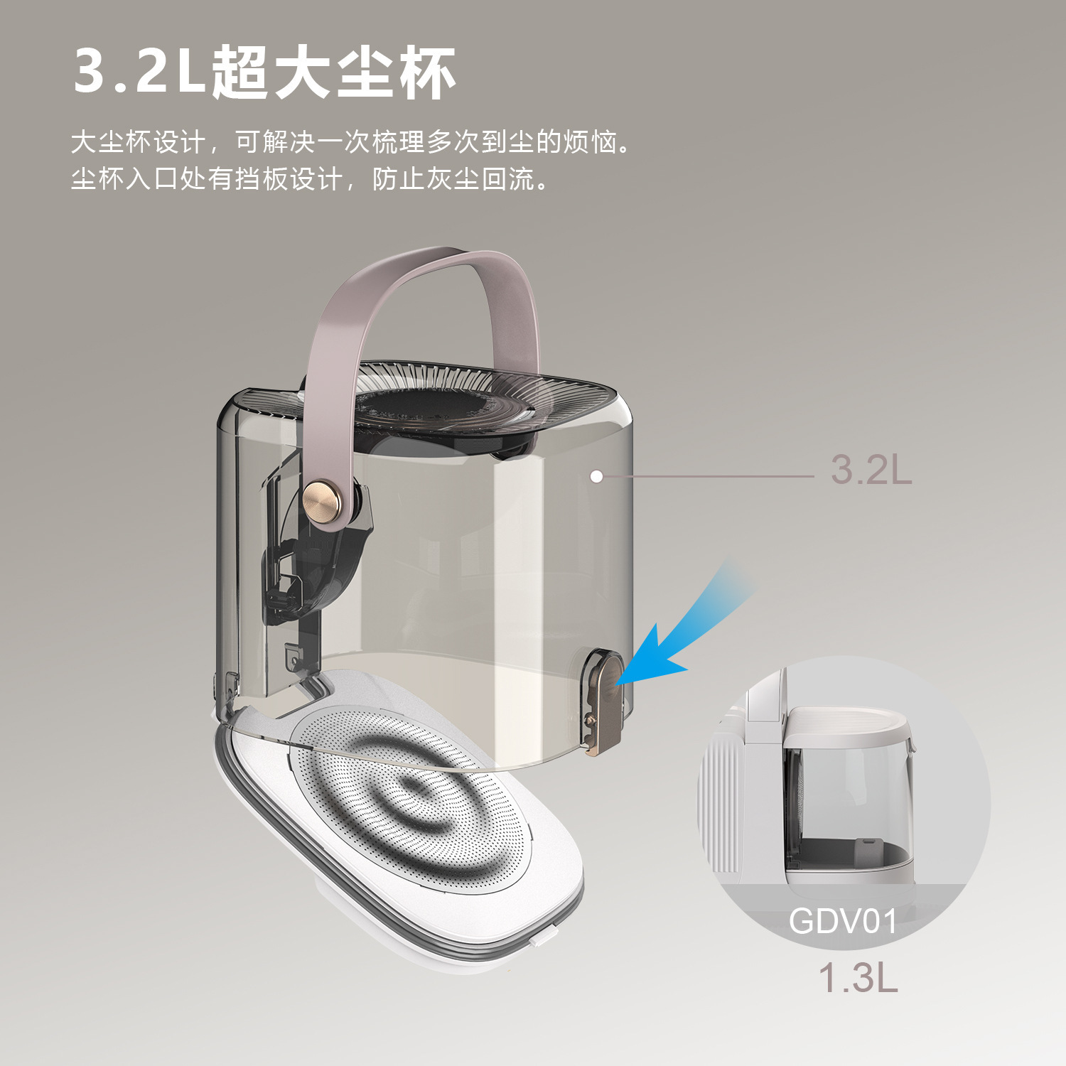 New pet vacuum cleaner, large dust cup, hair suction electric clipper, cat and dog hair suction machine, multi-functional pet beauty container pic 5