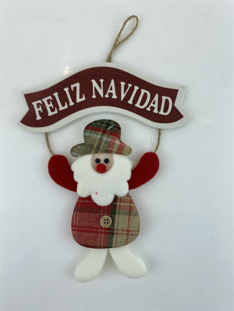 Cheung Chau Christmas New Christmas Decoration Santa Claus Snowman English Brand Small Hanging Christmas Tree Decoration Hanging Cartoon Christmas Decoration Specification drawing