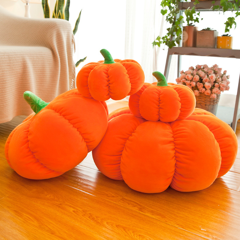 Specialty store pumpkin plush toys, children's throw pillows, Halloween decorations, sofa cushions, pumpkin toy throw pillows