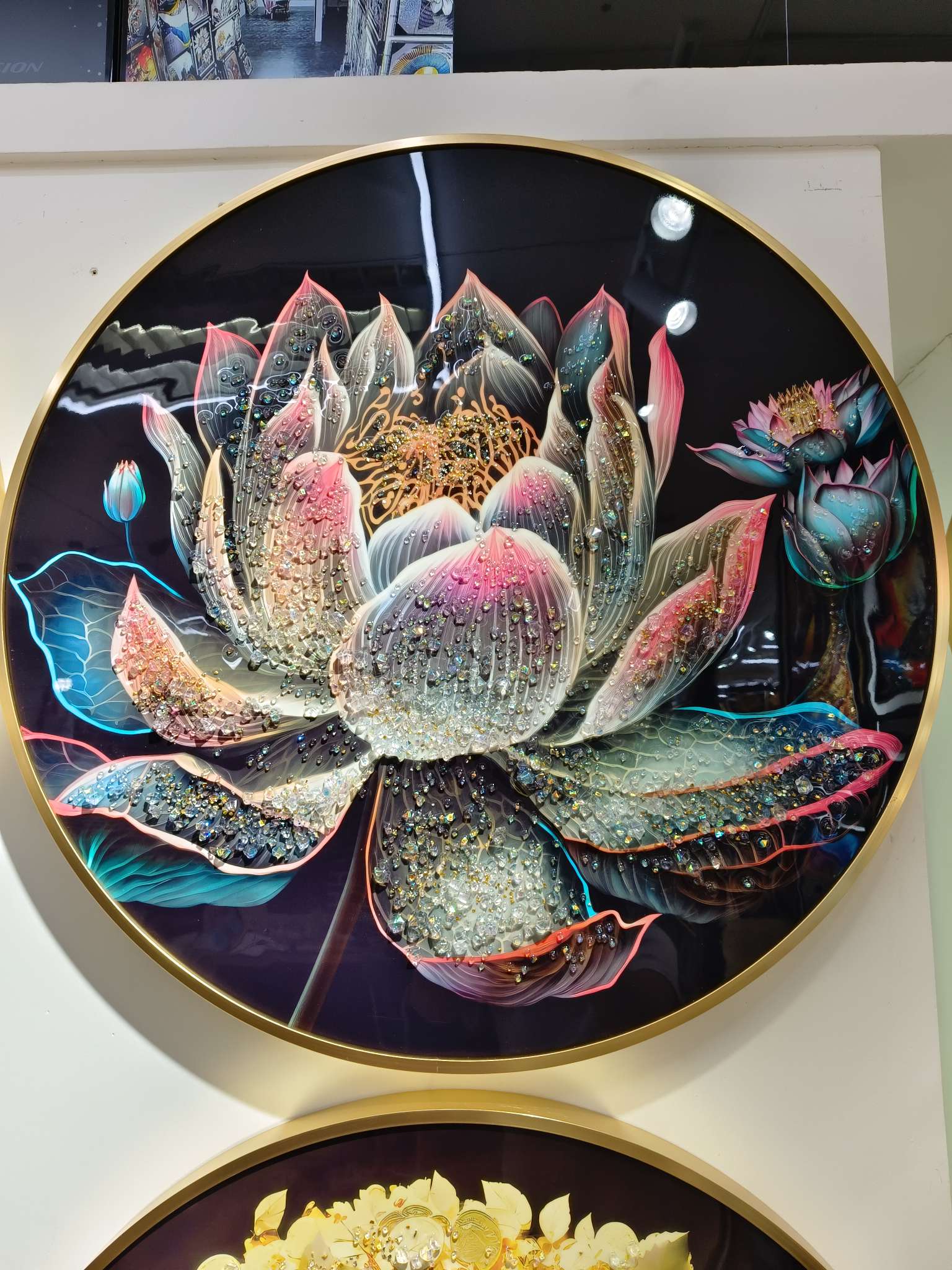 铝合金金圆形晶瓷画 70*70详情图1