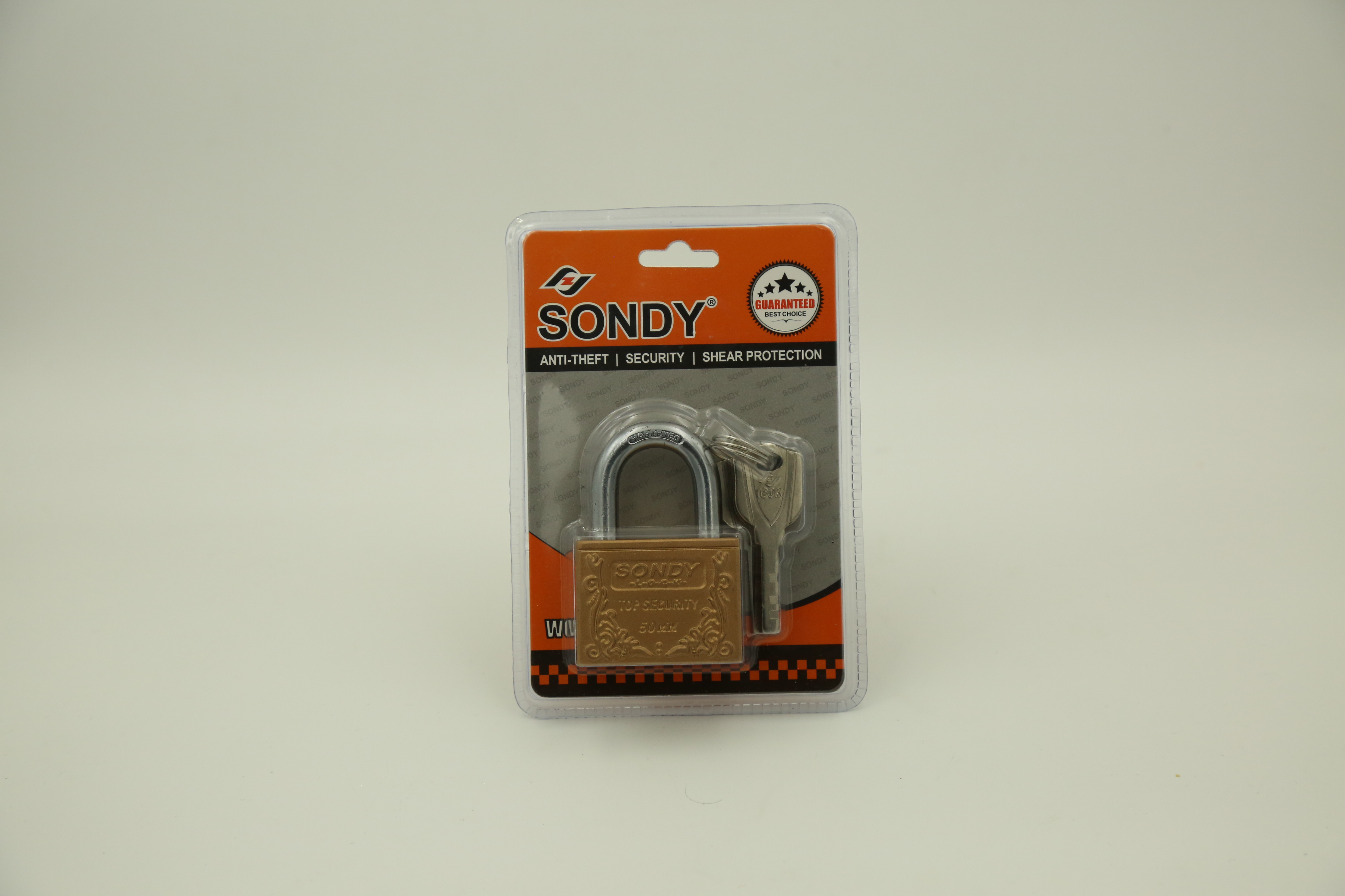 50SONDY棕色四方挂锁