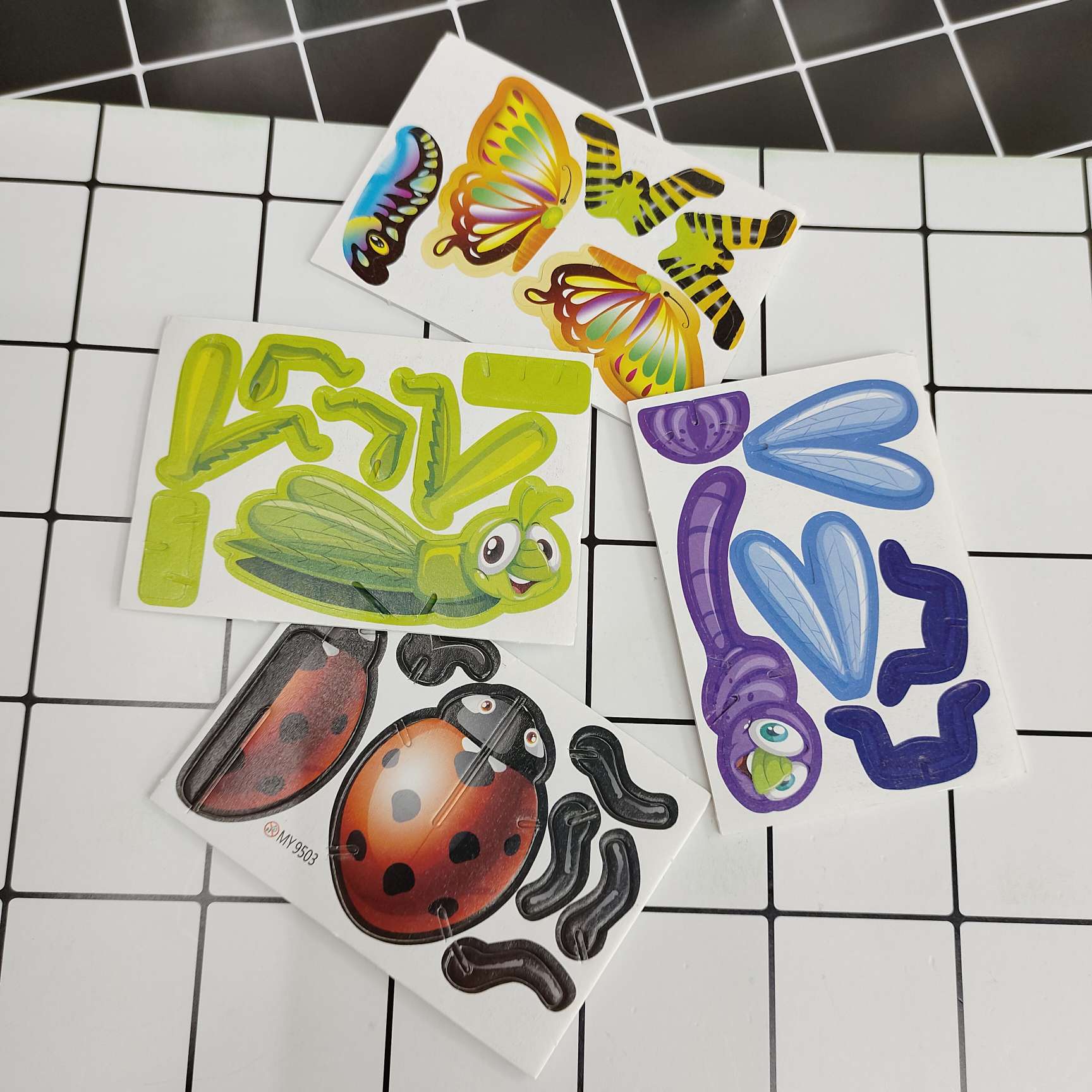 热销款拼装昆虫DIY塑料玩具幼儿活动运动赠品配件厂家直销批发详情图6