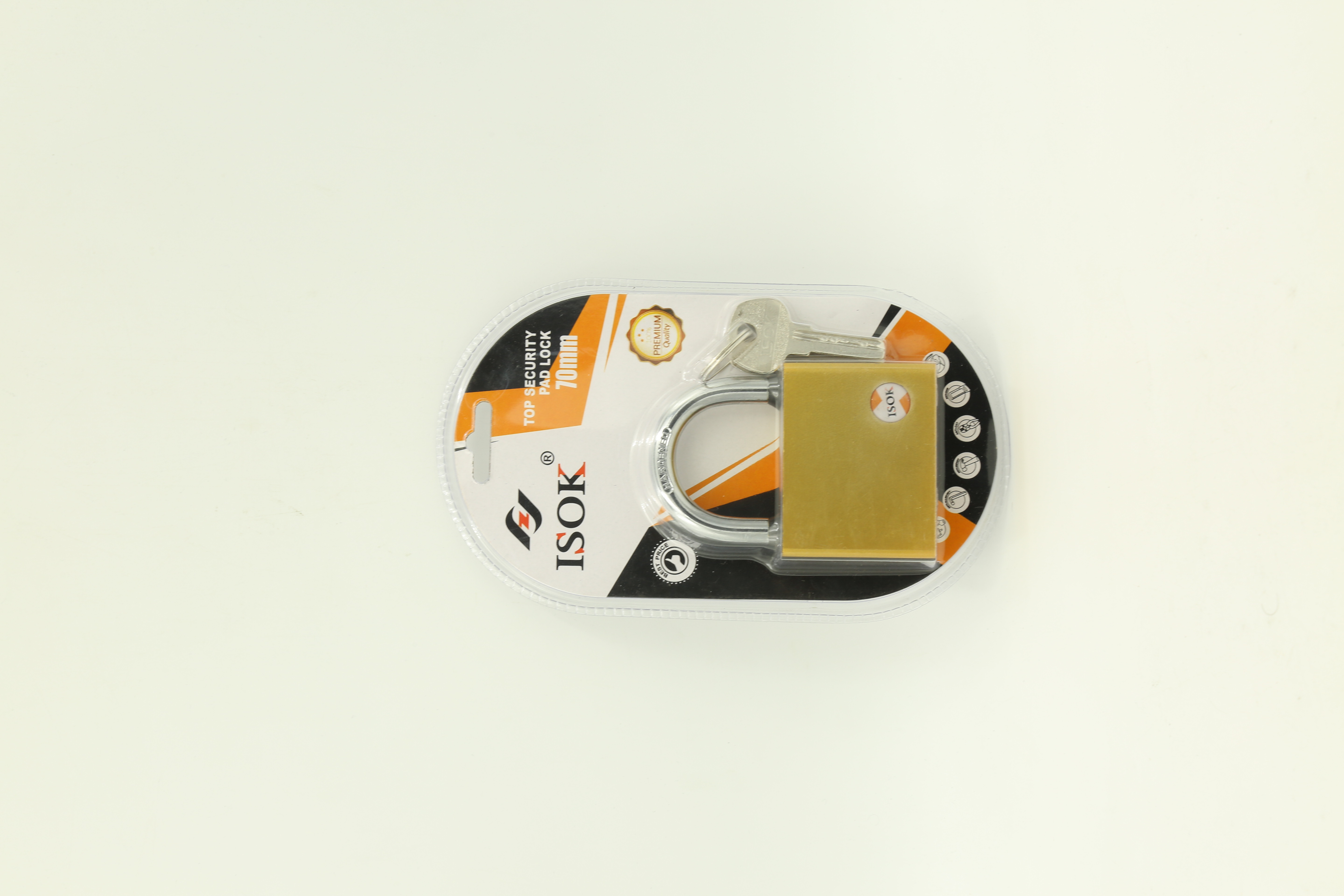 70 Oval golden waterproof ring computer key padlock