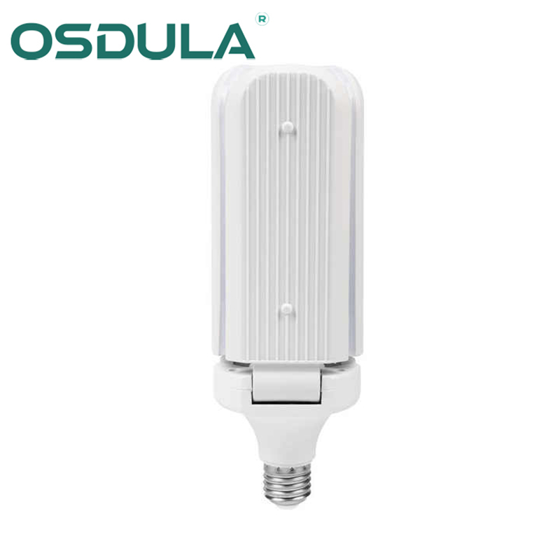 Led Three-Leaf Light Single Pressure Wide Pressure Folding Light Garage Light E27 Super Bright Energy-Saving Household Commercial Leaf Light details Picture