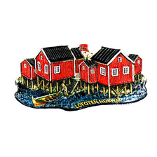 北欧挪威冰箱贴世界各国旅游纪念品文创礼品树脂磁性装饰磁贴吸铁石