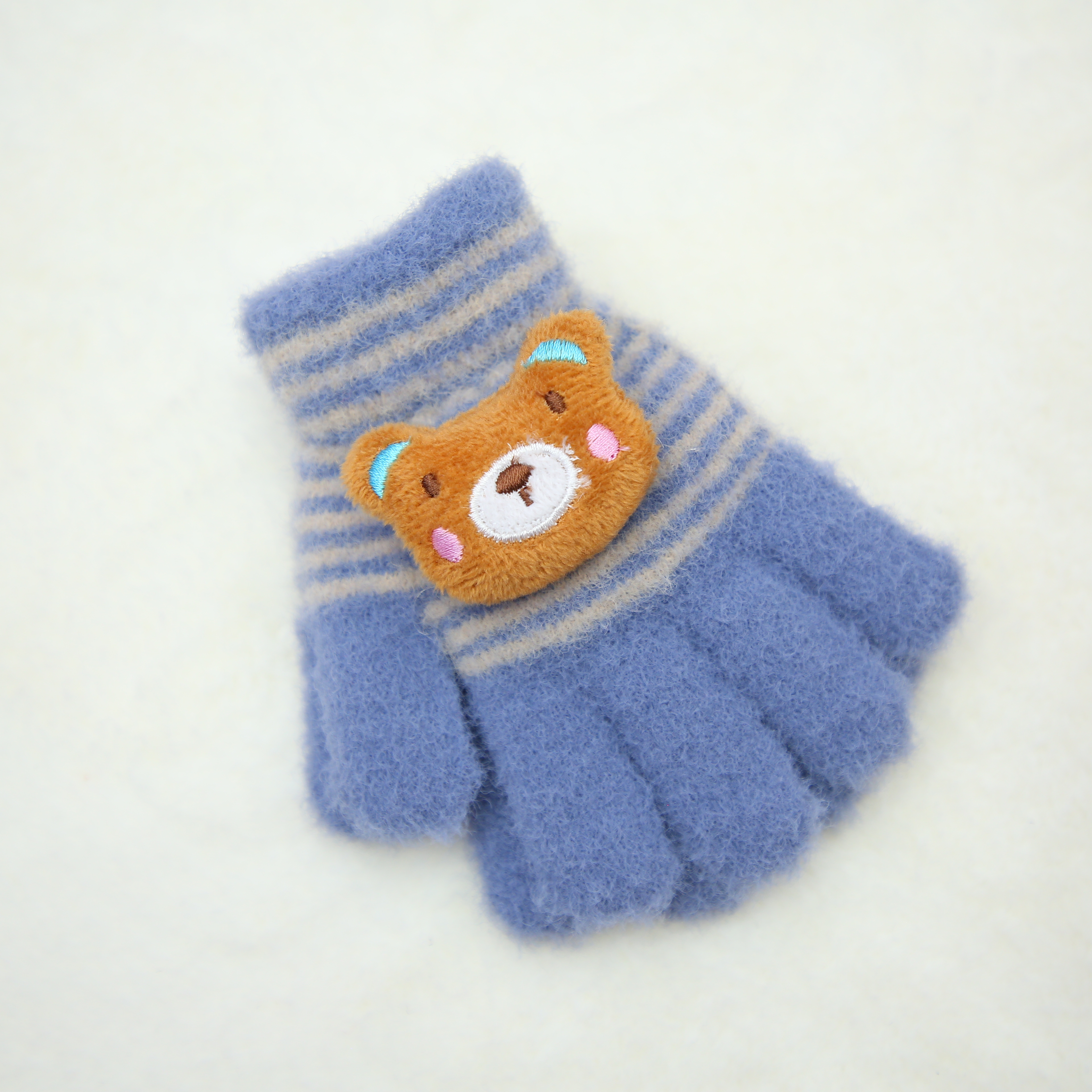 Men's and women's winter fleece and thickened gloves for cold protection, cycling warmth, 10-cent knitted gloves from Mahai, wholesale Specification image