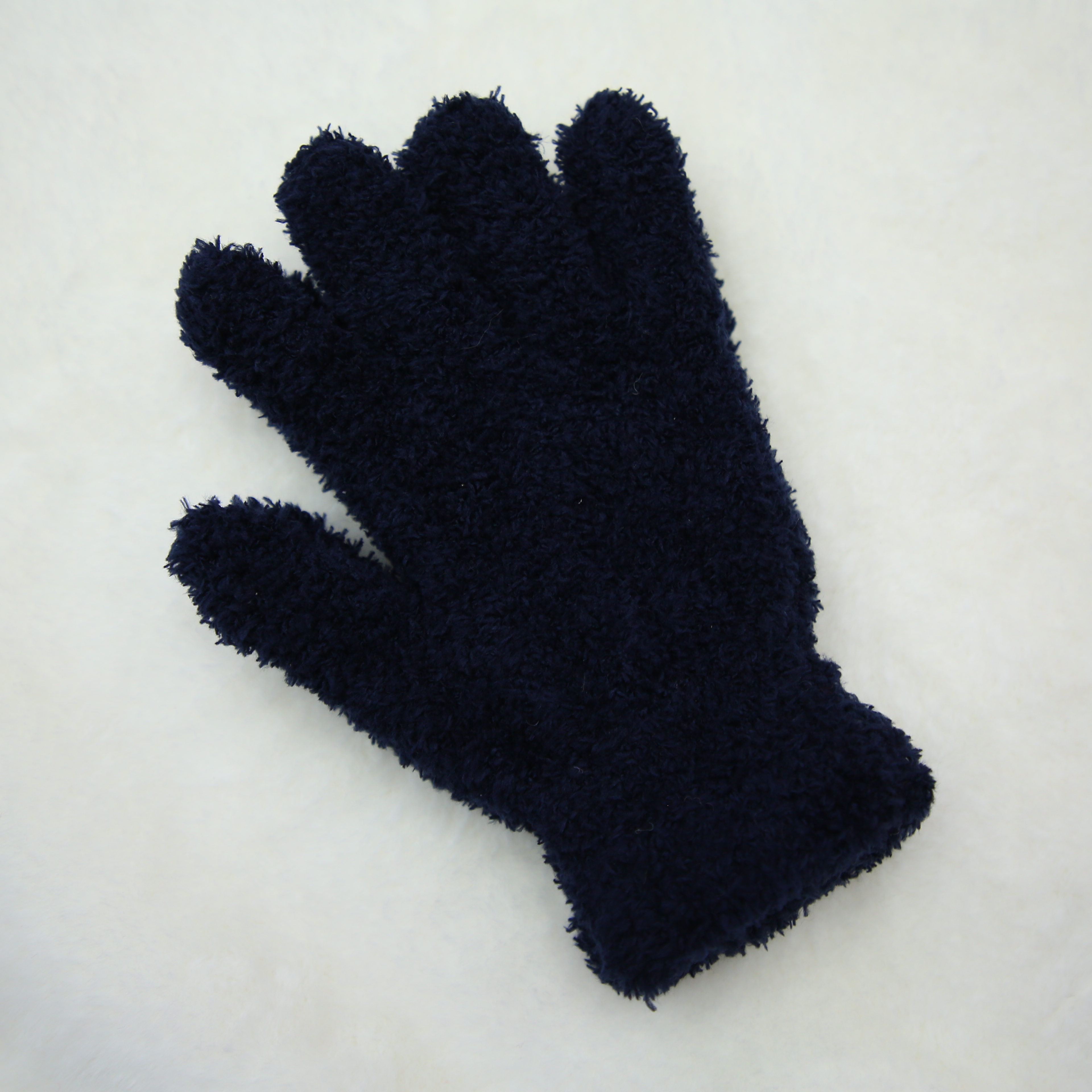Wholesale of men's and women's winter fleece and thickened cold-proof cycling warm woolen horse knitted gloves Specification image