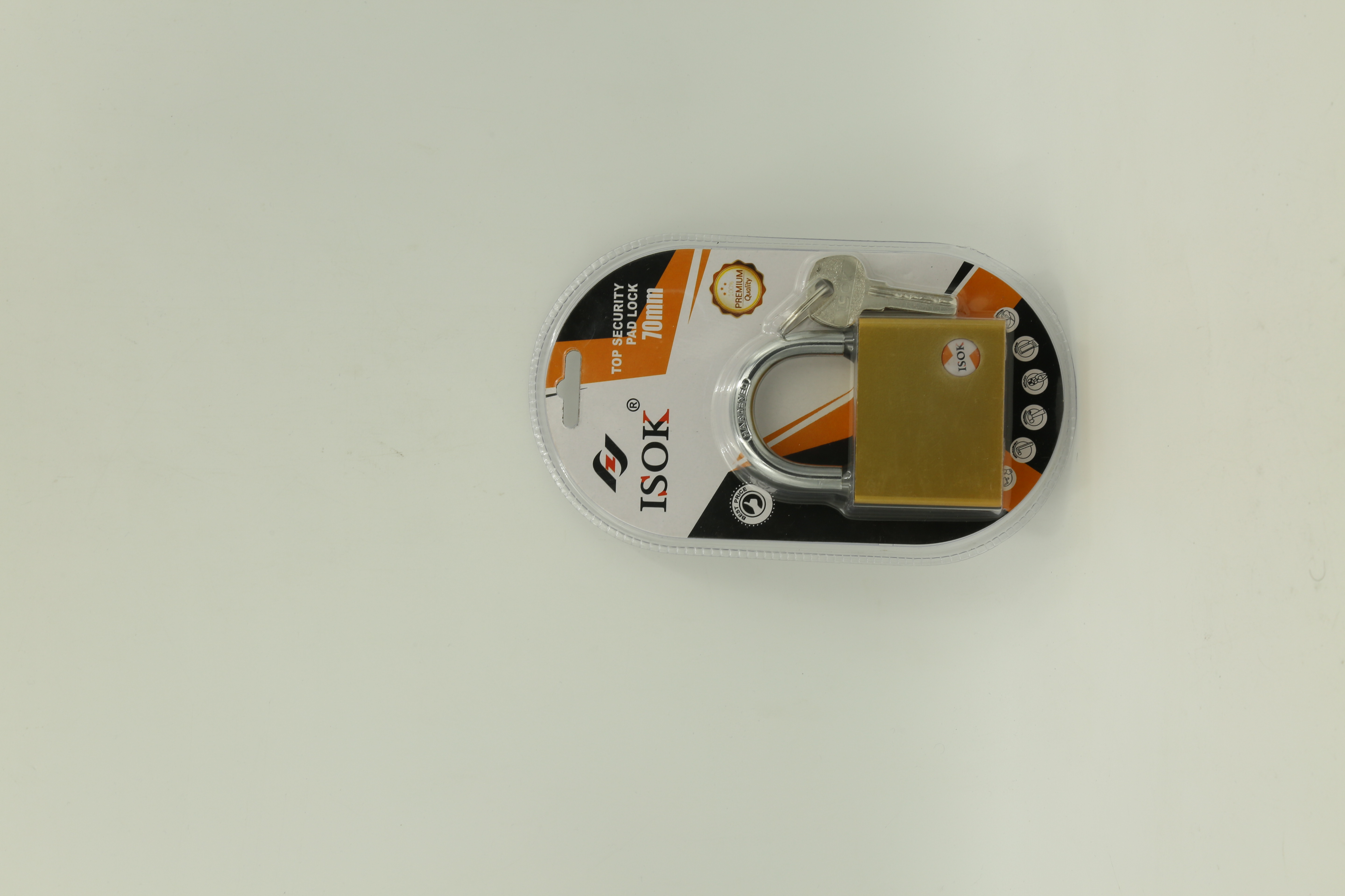 70 Oval golden waterproof ring computer key padlock Specification image