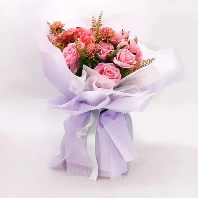 Norsa Paper Korean Paper English Mother's Day Chinese Valentine's Day Hot Foil Paper Flower Packaging Flower Gift Box Gift Flower Shop Package Paper