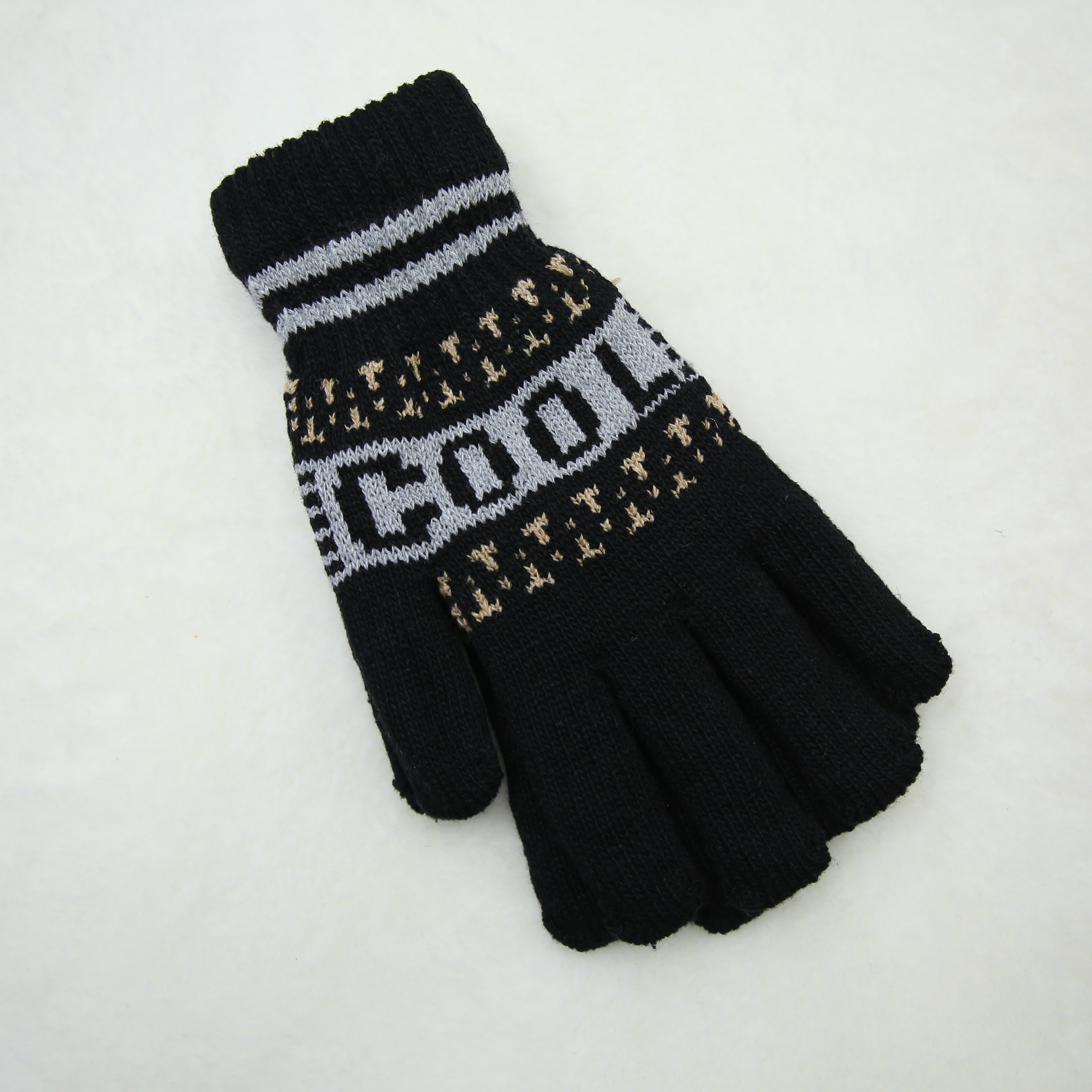 Guantes para hombres y mujeres invierno plush y engrosamiento protección contra el frío ciclismo calor lana lana mohair punto 1 guantes al por mayor details Picture