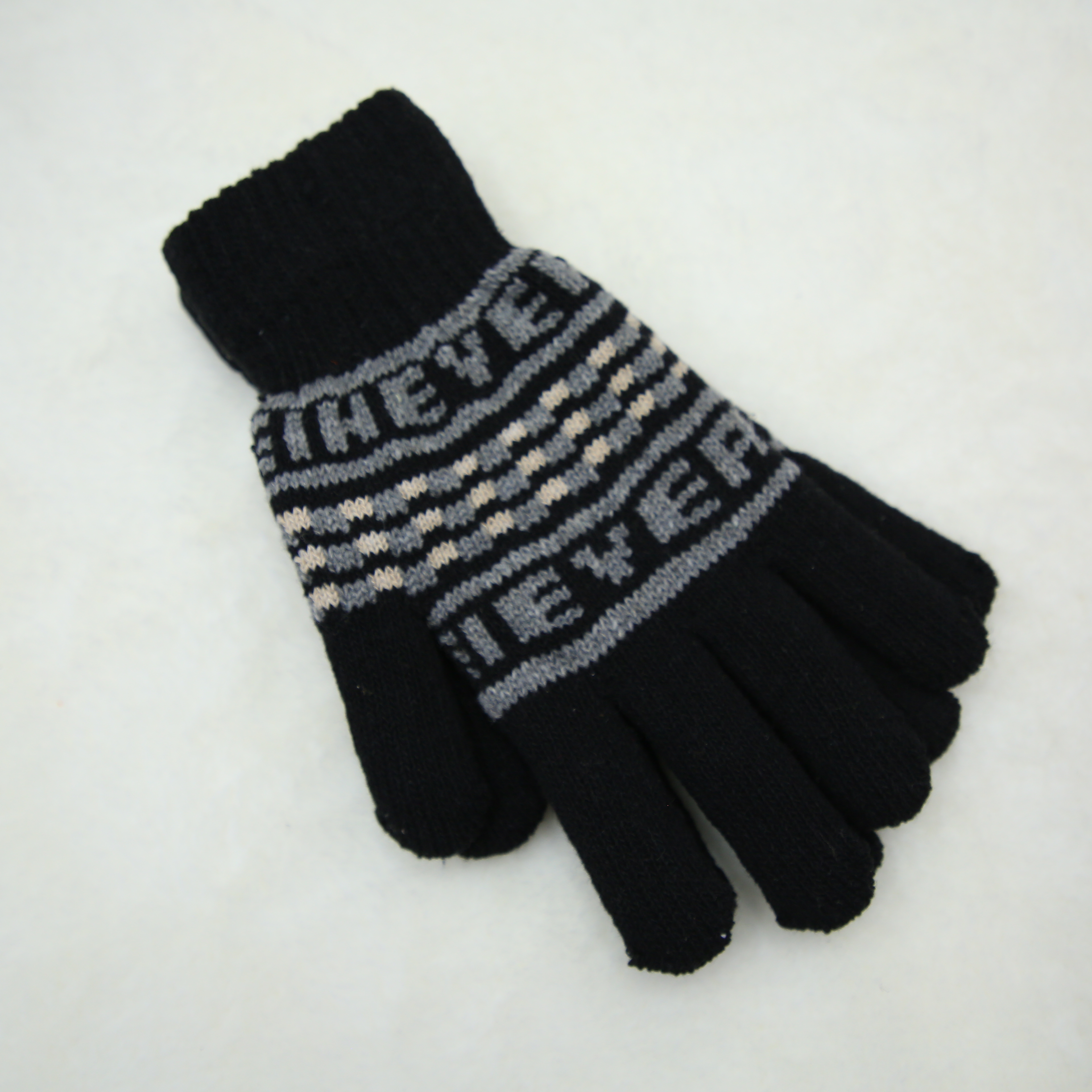 Guantes para hombres y mujeres invierno plush y engrosamiento protección contra el frío ciclismo calor lana lana mohair punto 1 guantes al por mayor Item Picture