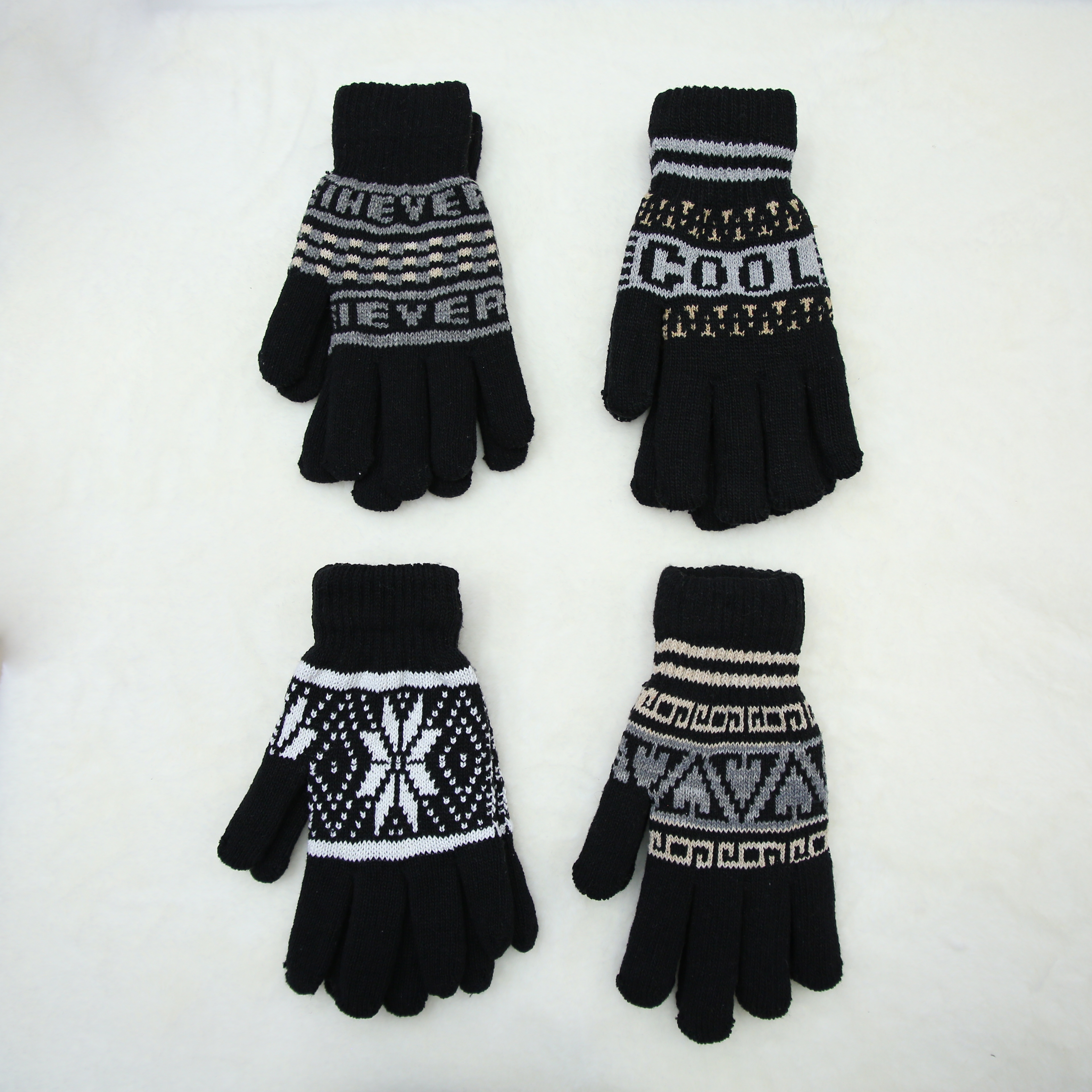 Guantes para hombres y mujeres invierno plush y engrosamiento protección contra el frío ciclismo calor lana lana mohair punto 1 guantes al por mayor