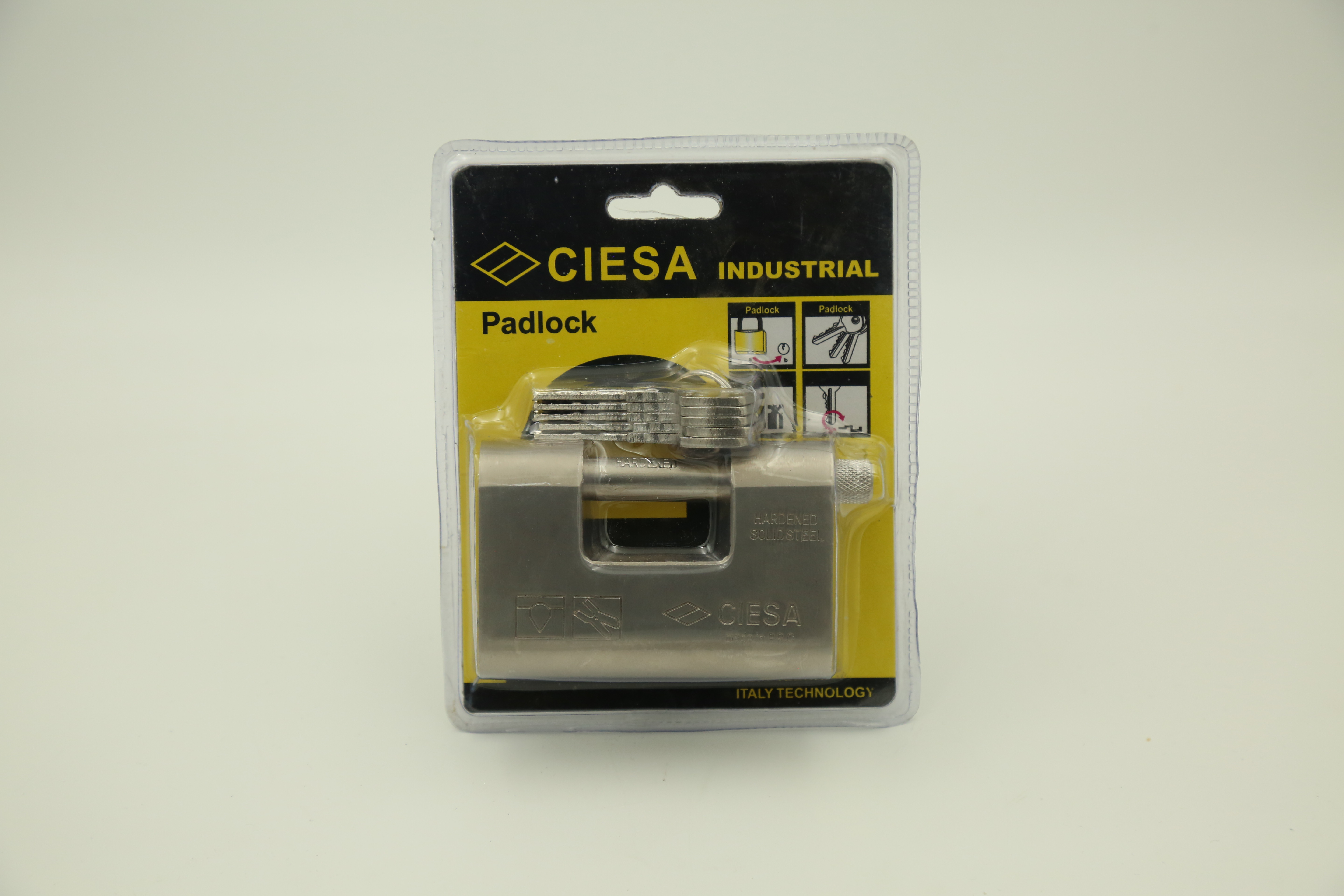 94 Elliptical rectangular padlock double bubble