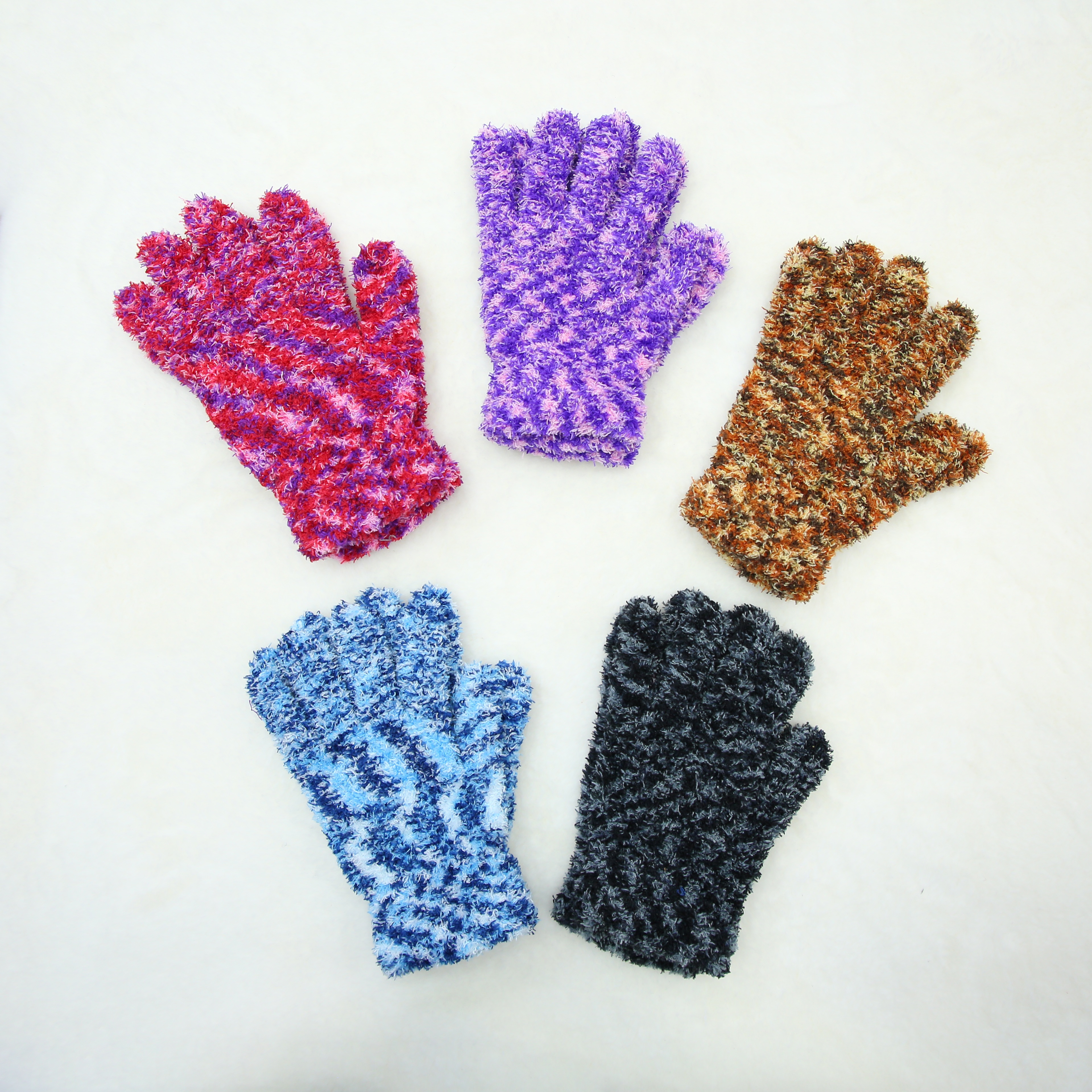Men's And Women's Gloves Winter Plus Fleece Thickened Cold Cycling Warm Wool Mohair Knitted Gloves Wholesale 23