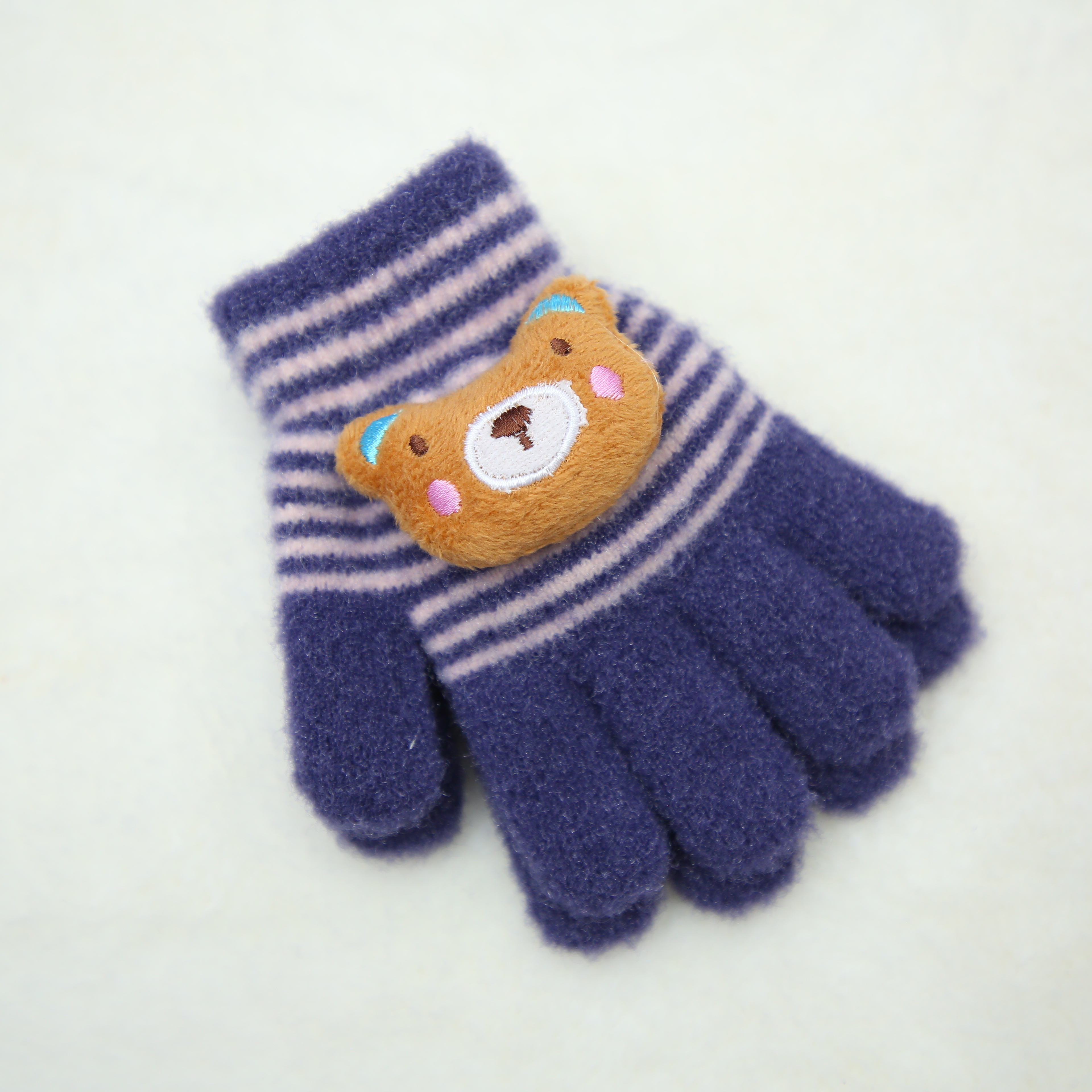 Men's and women's winter fleece and thickened gloves for cold protection, cycling warmth, 10-cent knitted gloves from Mahai, wholesale details Picture