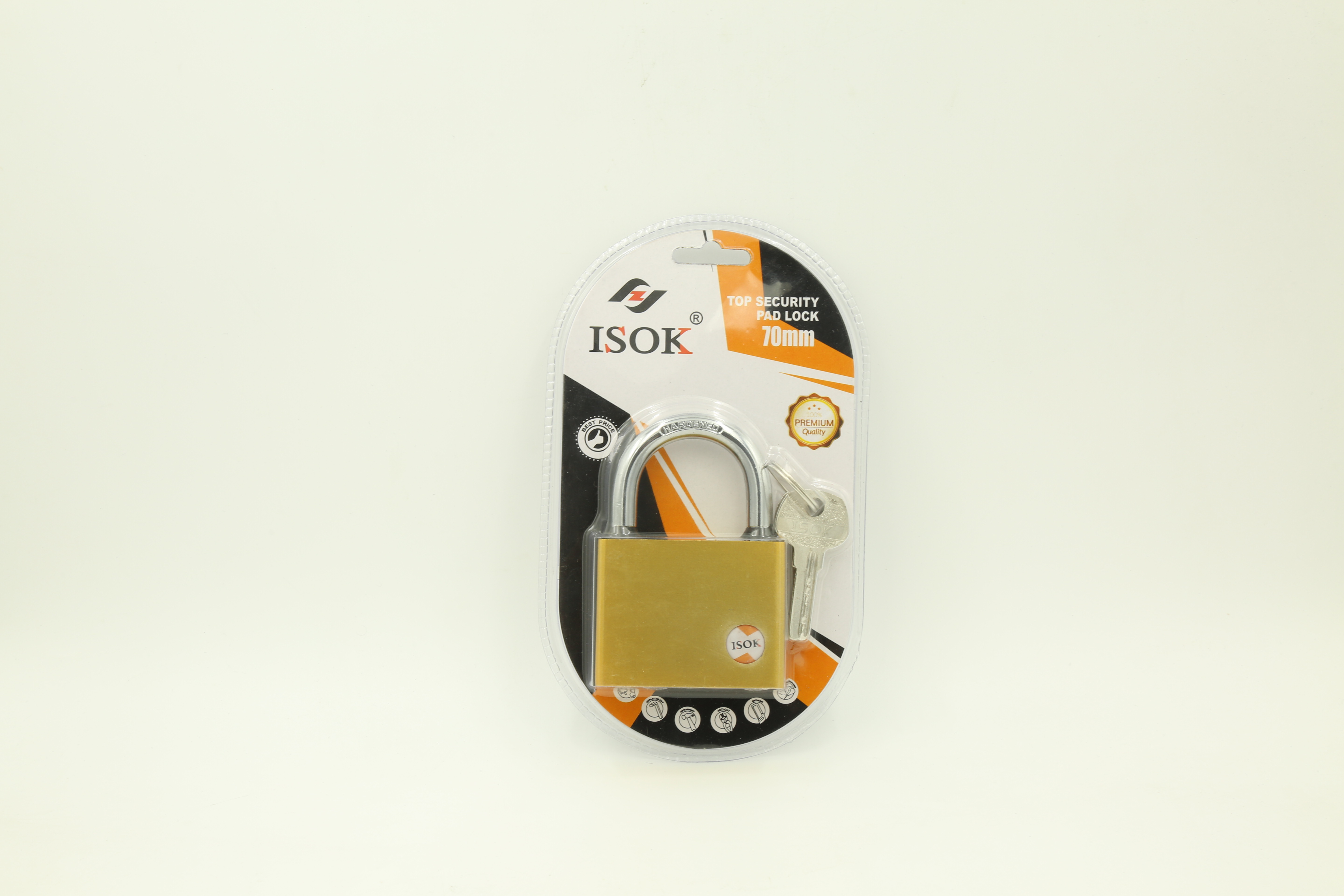 70 Oval golden waterproof ring computer key padlock details Picture