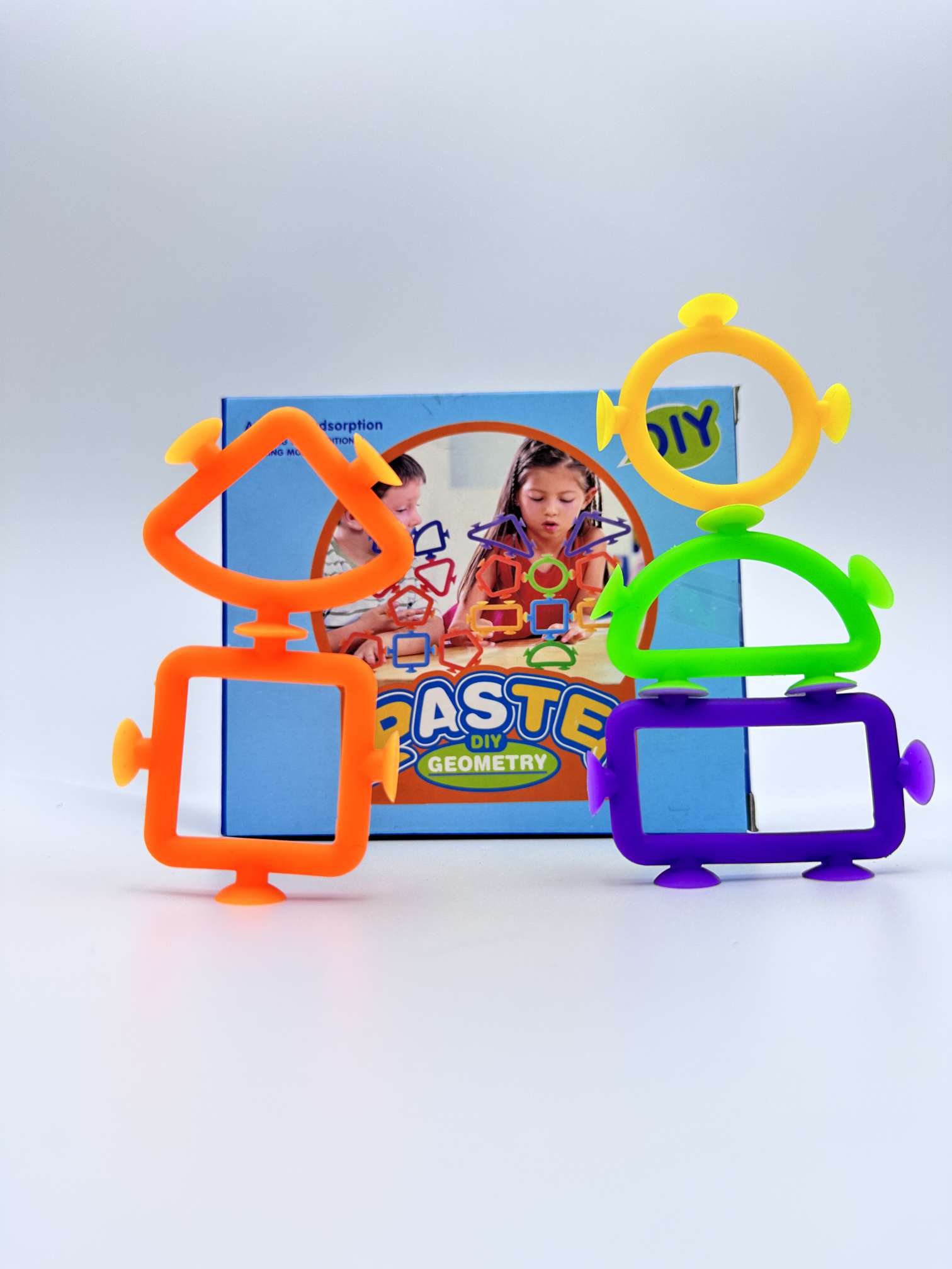 Silicone soft rubber spliced building blocks, suction toys, suction cups, suction balls, DIY children's educational toys Application Scenario