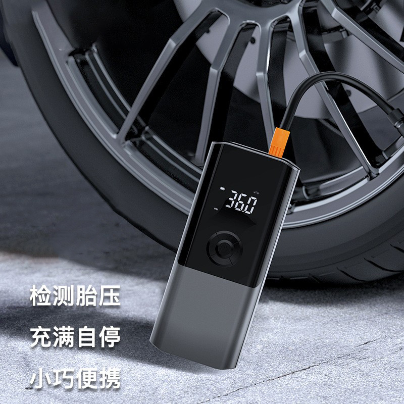 3690 car electric air pump, electric air pump, portable mini electric bicycle, tire air pump, air pump, handheld wireless charging, digital display car air pump