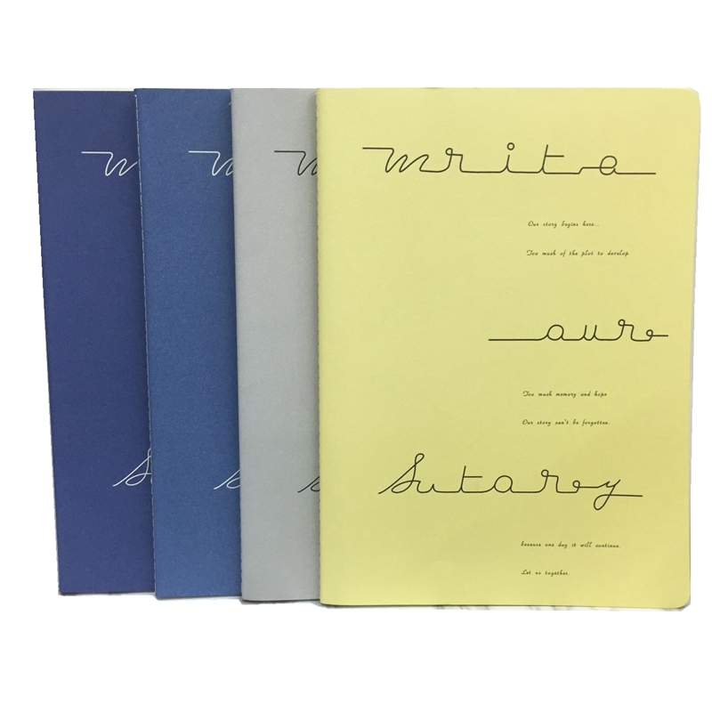A4 sewing soft surface copying college students' notebook exercise book homework students sewing Our story Item Picture