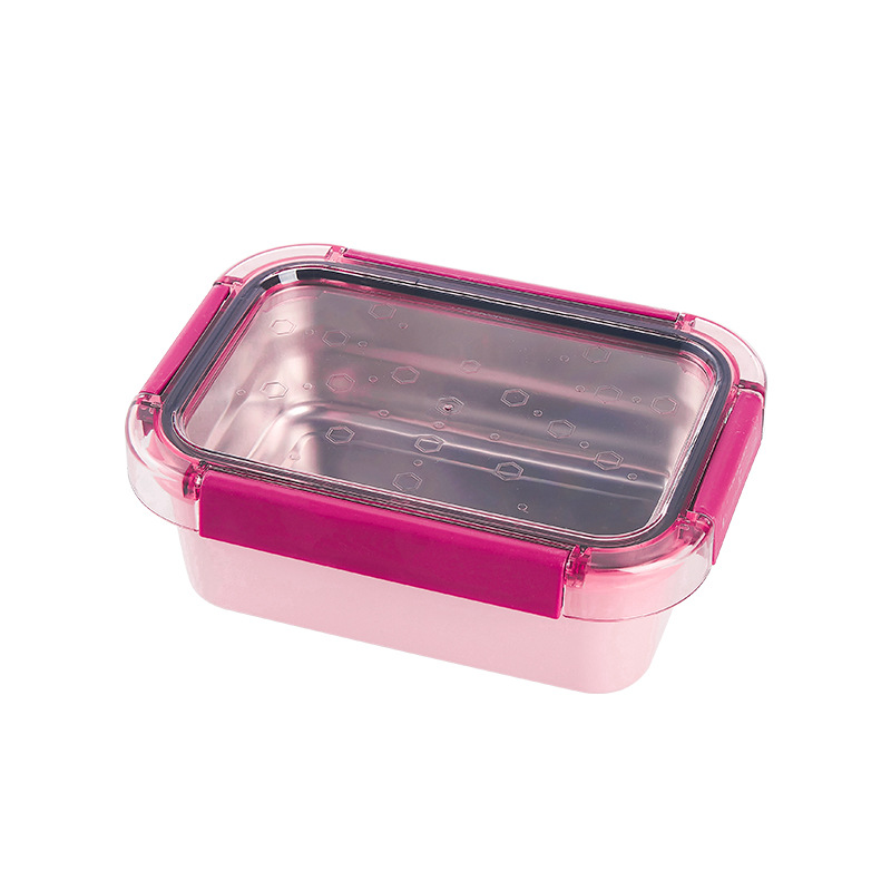 L59-2311 food-grade stainless steel insulated box with lid, portable and water-filled lunch box, student lunch box
