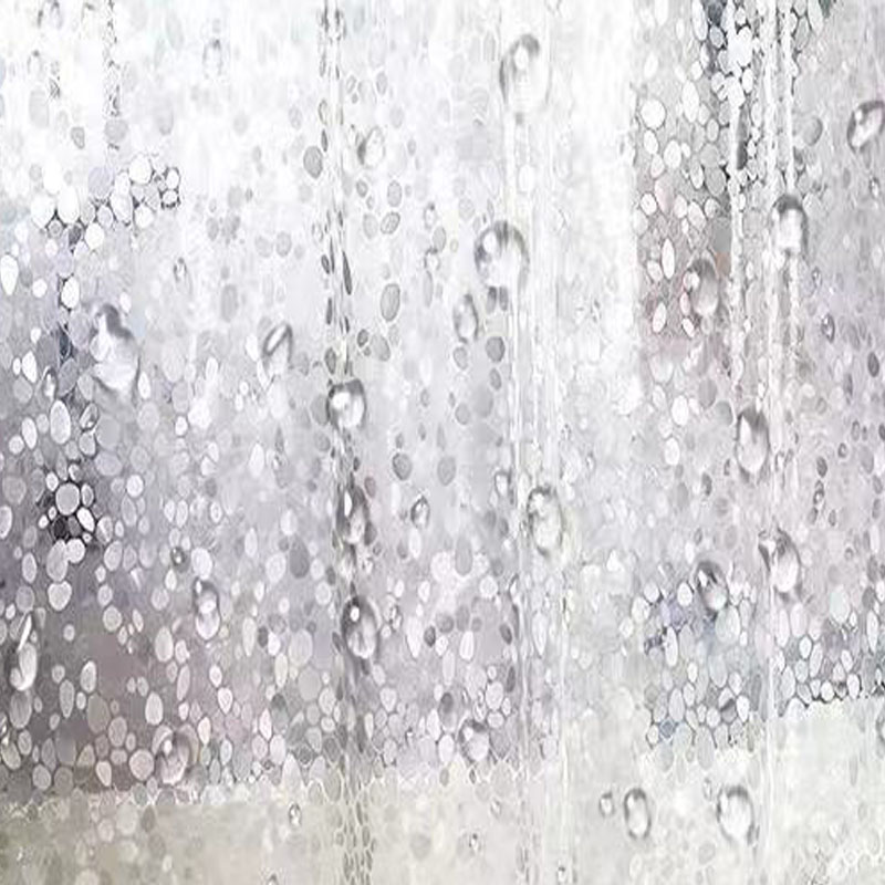 Factory Direct Jie Shang Shower Curtain New Small Stone 3D Shower Curtain Waterproof Bathroom Bathroom Partition Curtain Pvc Bag Dry And Wet Separation Specification drawing