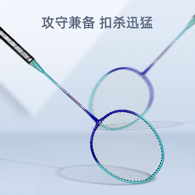 铁一体羽毛球拍/健身训练羽毛球/双人羽毛球拍产品图