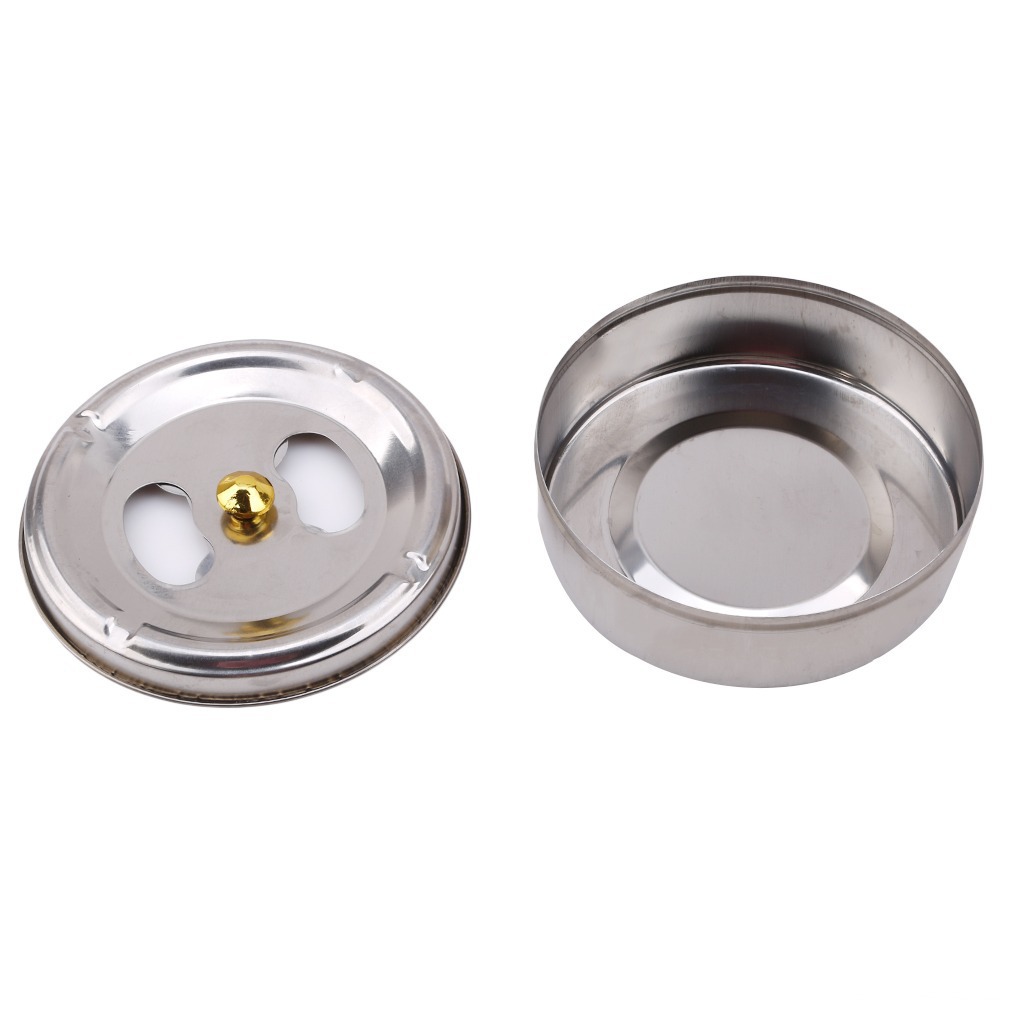 DF99274  金顶烟缸不锈钢带盖旋转式金顶烟灰缸 便捷式车载烟灰缸 家用客厅烟缸DF  TRADING HOUSE