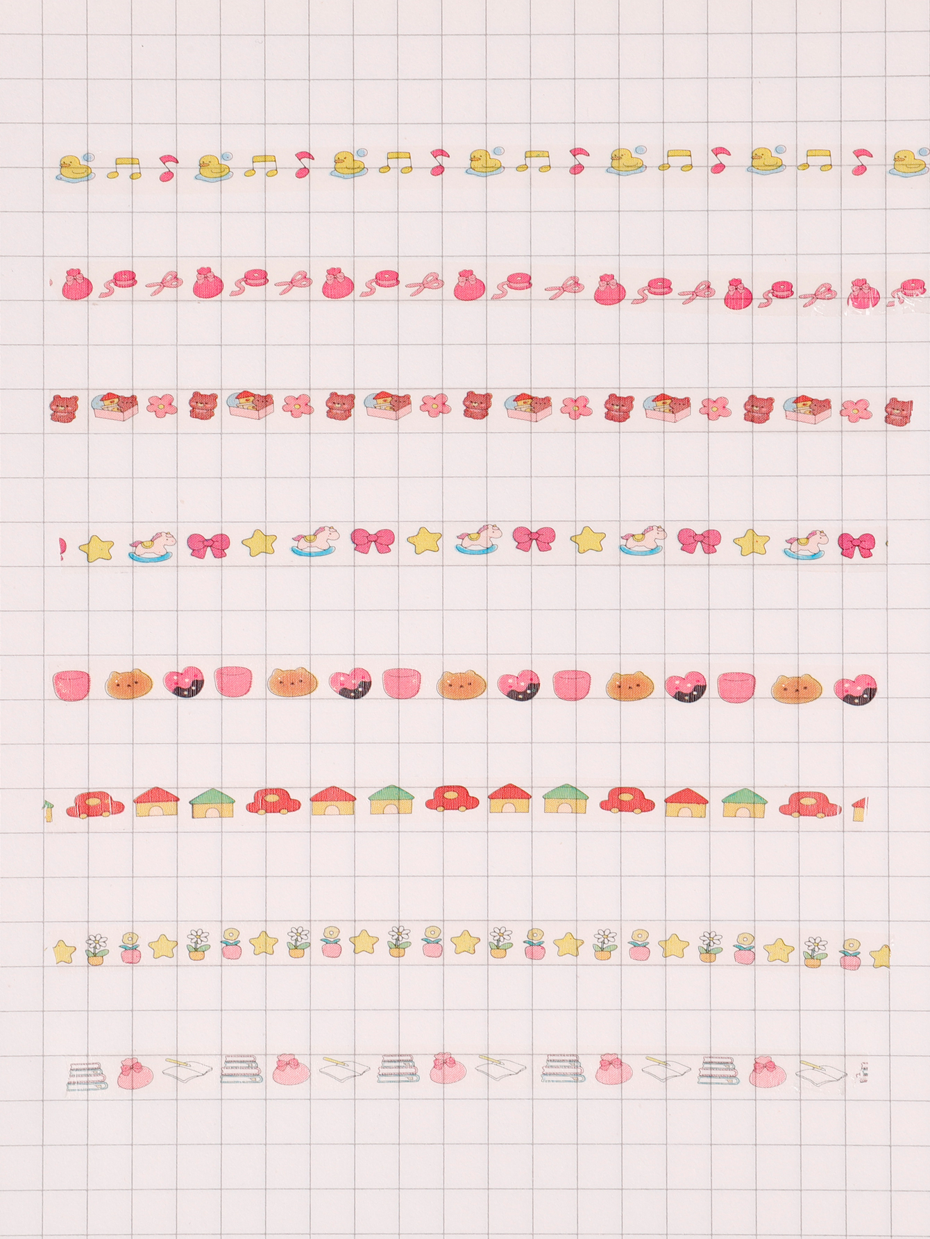 Weibo Stationery student cartoon Press lace Correction Tape, photo album planner, decorative tape, portable and cute girl's diary Specification image