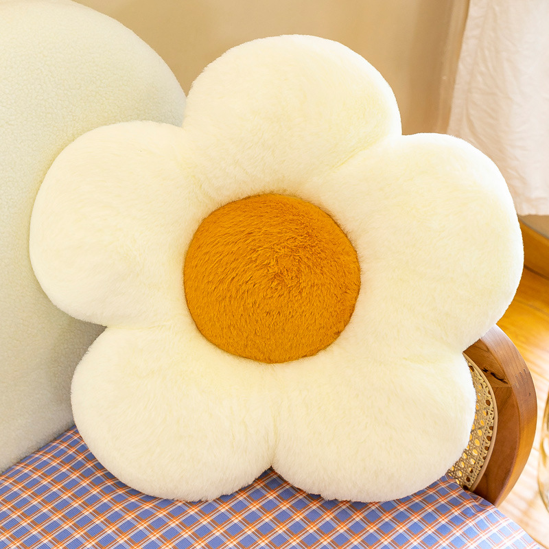 Juguete de peluche de flor suave y elástico forma de pétalo almohada de hueco muñeca de peluche almohada de sofá cojín de asiento de oficina Item Picture