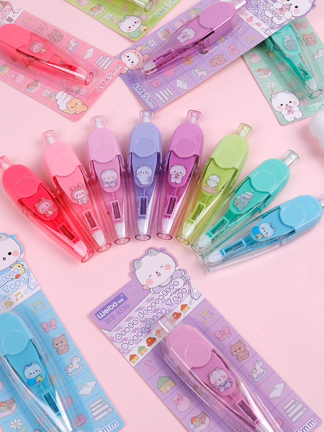 Weibo Stationery student cartoon Press lace Correction Tape, photo album planner, decorative tape, portable and cute girl's diary Item Picture