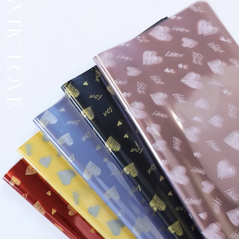 Norsa Paper Hansu Paper Romantic Love Crystal Mother's Day Chinese Valentine's Day Hot Foil Paper Flower Packaging Flower Gift Box Gift Flower Shop Package Flower Paper details Picture